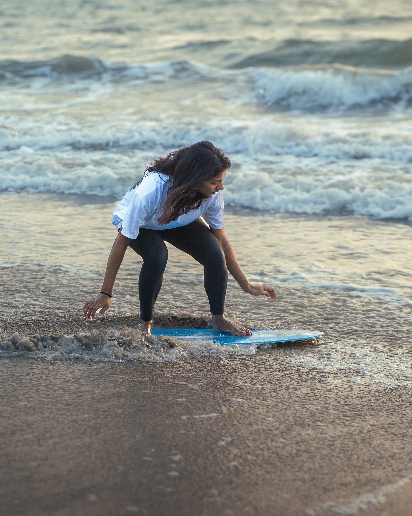 Flatland Fishtale Skimboard Blue