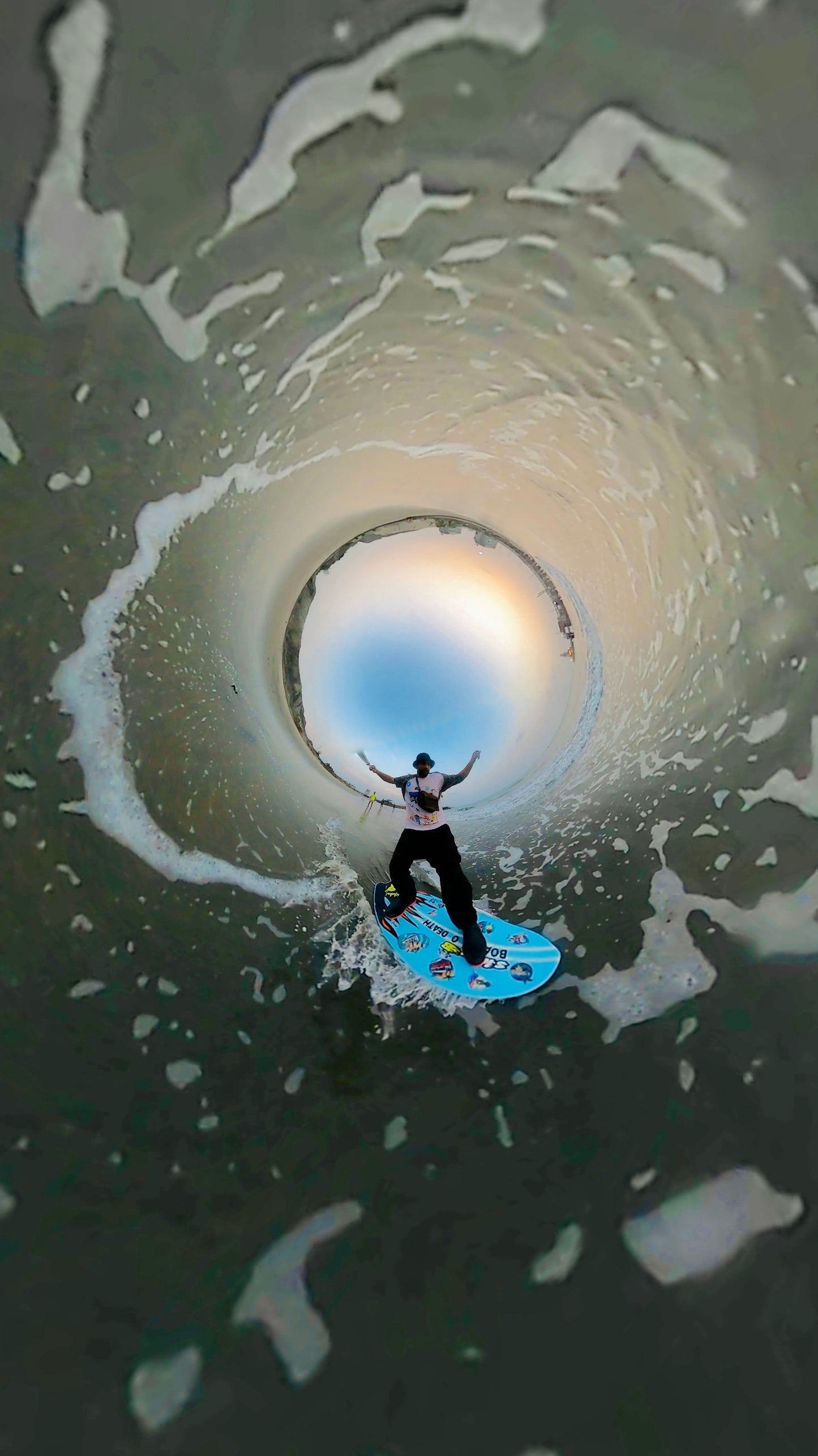 Flatland Fishtale Skimboard Blue